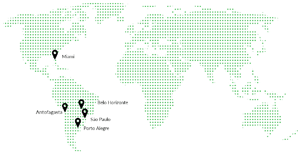 Mapa da Área de Atuação